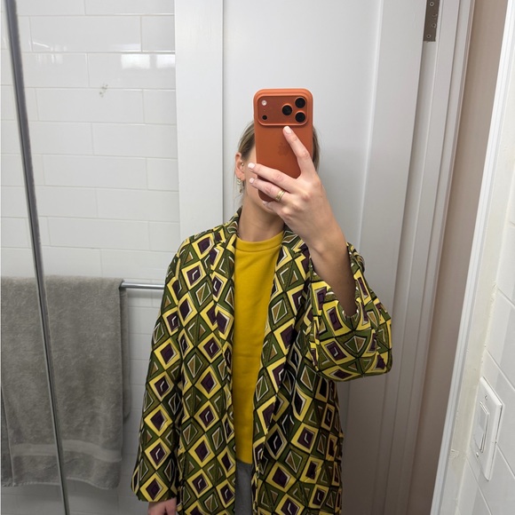 Chic Geometric Patterned Jacket - Picture 5 of 6
